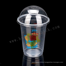 14oz disposable plastic smoothie cups with lids